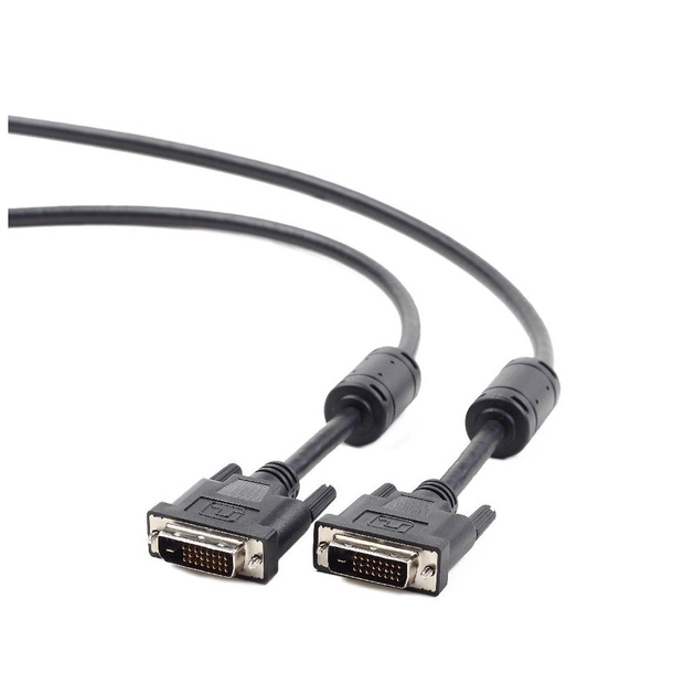 Кабель мультимедійний DVI M to DVI M 1.8m 24+1pin Cablexpert (CC-DVI2-BK-6) - зображення 1