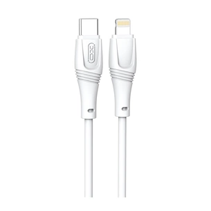 Дата кабель USB-C to Lightning 1.0m 27W High Elastic Zeus XO (NBQ239A_White) зображення 1