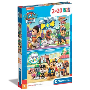 Пазл Clementoni 2 в 1 Paw Patrol, 2 по 20 елементів (24779) зображення 1
