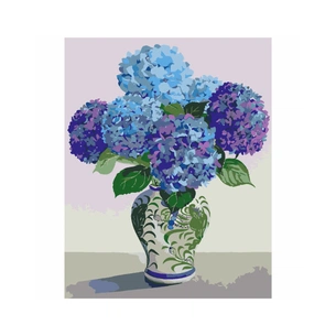 Картина по номерам Rosa Start Сині гортензії 35х45 см (4823098535874) зображення 1