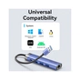 Концентратор Vention USB 3.0 to USB 3.0x3/RJ45/Type-C Hub Blue Aluminum Alloy 5-in-1 (TGFSB) - зменшене зображення 8