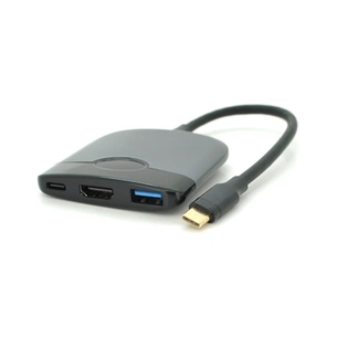 Концентратор Voltronic USB-C 3-in-1 USB 3.0 + USB-C + HDMI 0.23m black (YT-HTC3in1) зображення 1