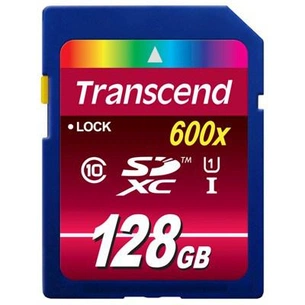 Карта пам'яті Transcend 128Gb SDXC class 10 UHS-I Ultimate (TS128GSDXC10U1) зображення 1