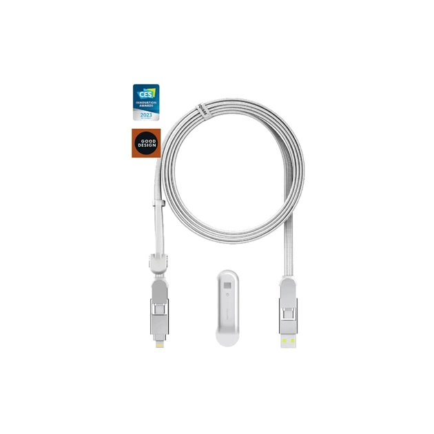Дата кабель 6in1 inCharge XL 3.0m white Rolling Square (XLL02R) - picture 3