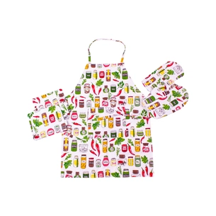Фартух MirSon Набір №212 - Spices дві прихватки + дві рукавички-прихватки + фартух (2200006754244) зображення 1