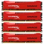 Модуль пам'яті для комп'ютера DDR3 32GB (4x8GB) 1600 MHz Savage Red Kingston Fury (ex.HyperX) (HX316C9SRK4/32) - уменьшенное изображение 1