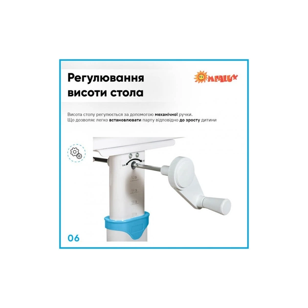Парта зі стільцем Evo-kids Blue (BD-22 BL) - picture 7
