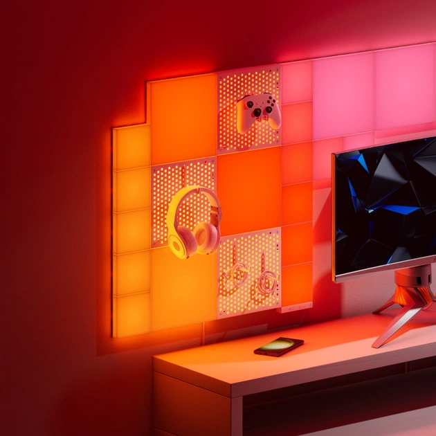 Розумні світлові панелі Nanoleaf Blocks Combo XL з підтримкою HomeKit і Matter, 9 шт. (N8100K02-10CB) - picture 3