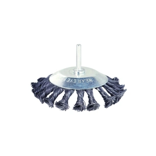 Щітка для електроінструменту Sigma дротяна конусоподібна 115мм хвостовик 6мм сталева кручена 9025111 (9025111) зображення 1