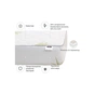 Наматрацник MirSon №1028 Alberto Bamboo Aloe Vera 120х200 см (2200001504073) - уменьшенное изображение 3
