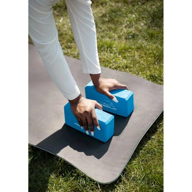 Блок для йоги PowerPlay Yoga Brick EVA 2 шт Сині (PP_4006_Blue_2in) - picture 8