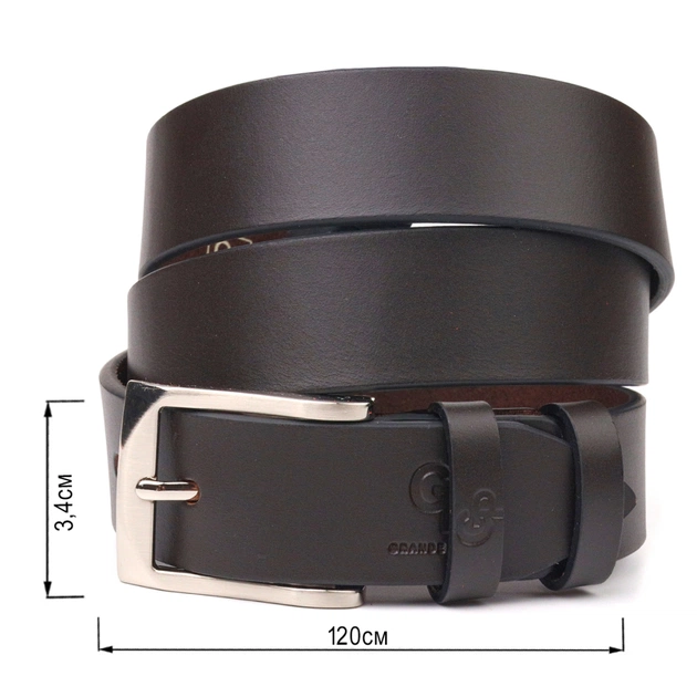 Ремінь Grande Pelle Брючний з натуральної шкіри Коричневий (21449) - зображення 3