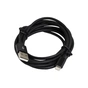 Дата кабель USB 2.0 AM to Lightning 2.0m 2.4A black Patron (CAB-PN-LIGHT-2M-B) - зменшене зображення 1