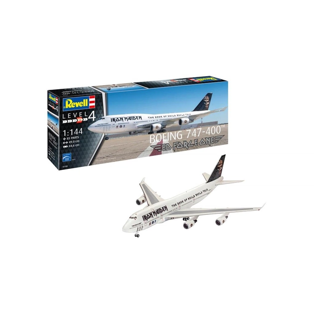 Збірна модель Revell Літак Boeing 747-400 Iron Maiden «Ed Force One», рівень 4, 1:144 (RVL-03780) - picture 1