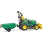 Спецтехніка Bruder садовий трактор John Deere з причіпом та фігуркою садівника (62104) - зменшене зображення 5