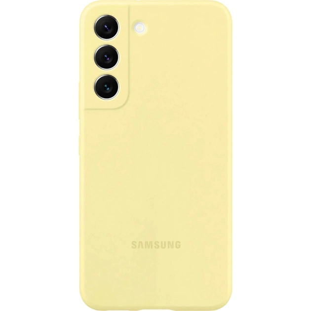 Чохол до мобільного телефона Samsung Silicone Cover Galaxy S22 Butter Yellow (EF-PS901TYEGRU) - зображення 1