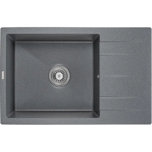 Мийка кухонна GRANADO NAVIA grafito з сифоном (775*495mm.) (gr3809) зображення 1