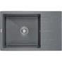 Мийка кухонна GRANADO NAVIA grafito з сифоном (775*495mm.) (gr3809) - зменшене зображення 1