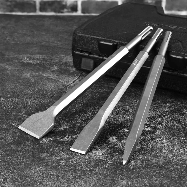 Зубило для перфоратора Deli SDS Plus 14 х 250 х 40 (EDH-YBZ40250-E1) - picture 3