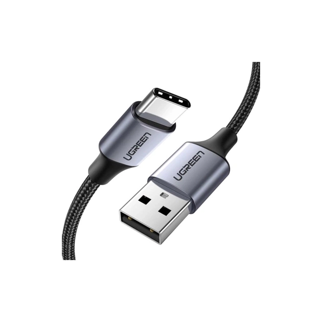 Дата кабель USB 2.0 AM to USB-C 0.5m 3A US288 black Ugreen (60125) - изображение 1