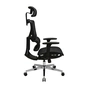Офісне крісло Richman Ерговік Хром Synchro Сітка Чорне (R00000052545) - зменшене зображення 3