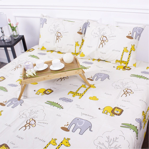 Простирадло MirSon Бязь 17-0132 Lion King 150х220 см (2200005590423) - зображення 1