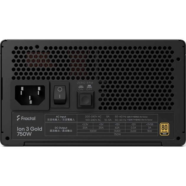 Блок питания Fractal Design 750W Ion 3 Gold (FD-P-IA3G-750-EU) - изображение 5