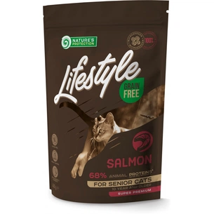 Сухий корм для кішок Nature's Protection Lifestyle Grain Free Salmon Senior Cat 400 г (NPLS45955) зображення 1