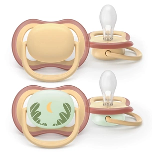 Пустушка Philips AVENT Ultra Air 0-6 місяців 2 шт нейтральна, день/ніч (SCF087/09) изображение 1