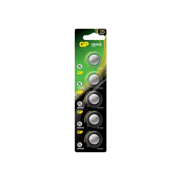 Батарейка Gp CR1632 Lithium 3.0V * 1 (відривається) (CR1632-7U5 / 4891199149061) - зображення 1