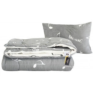 Ковдра MirSon Набір бавовняний №3042 Color Fun Line Cat 140х205 + подушка (2200004814506) зображення 1