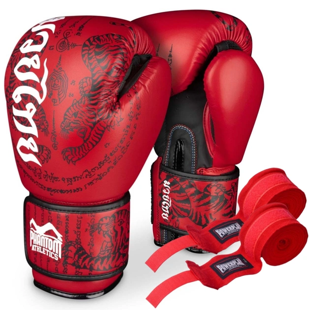 Боксерські рукавички Phantom Muay Thai Red 10 унцій (PHBG2505-10) - изображение 1