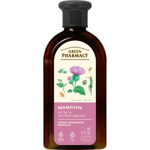 Шампунь Green Pharmacy Лопух большой и протеины пшеницы 350 мл (4823015904950) изображение 1