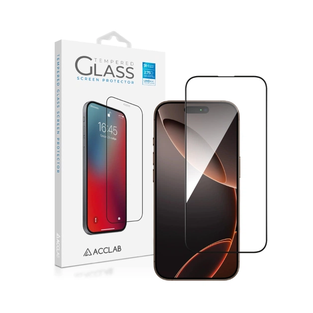 Скло захисне ACCLAB Full Glue ESD Apple iPhone 16 Pro Max Black (1283126594151) - зображення 1