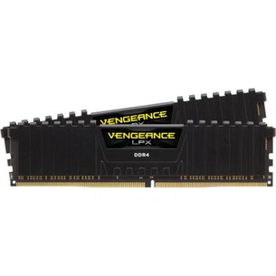 Модуль пам'яті для комп'ютера DDR4 8GB (2x4GB) 3200 MHz Vengeance LPX Black Corsair (CMK8GX4M2B3200C16) зображення 1
