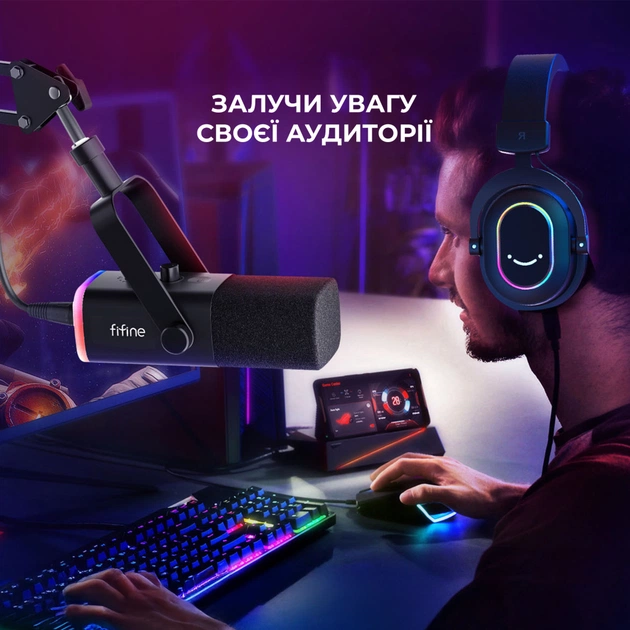 Мікрофон Fifine AM8T USB Black (AM8T) - picture 10