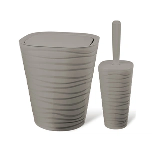 Набір для ванної кімнати Planet Household Welle 2 предмети лате (6901) зображення 1