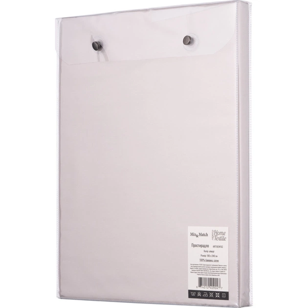 Простынь Ardesto Mix&Match сатин 180х240 см айвори (ART1824FSC) - изображение 6