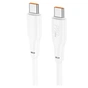 Дата кабель USB-C to USB-C 1.0m 100W TPE X93 white HOCO (6931474790712) - зменшене зображення 2