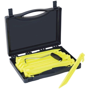 Комплект кілочків Outwell Guyline Peg Box 22 см 14 шт Luminous Green (928776) зображення 1