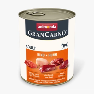 Консерви для собак Animonda GranCarno Adult Beef + Chicken 800 г (4017721827416) зображення 1