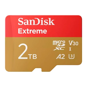 Карта пам'яті SanDisk 2TB microSDXC class 10 UHS-I U3 V30 A2 Extreme (SDSQXAV-2T00-GN6MA) зображення 1