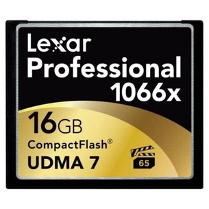 Карта пам'яті Lexar 16Gb Compact Flash 1066x Professional (LCF16GCRBEU1066) зображення 1
