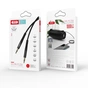 Кабель мультимедійний 3.5mm M to 3.5mm M 1.0m black XO (NBR175A-BK) - зменшене зображення 3