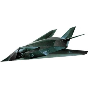 Збірна модель Умная бумага Літак F-117 серії Військова техніка (183) зображення 1