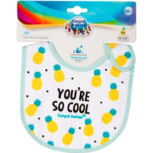 Слинявчик Canpol babies So Cool бавовняний бірюзовий (15/114_tur) зображення 1