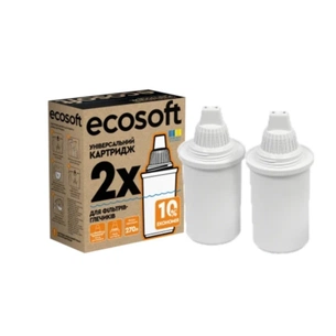 Картридж для фільтра глечика Ecosoft Універсальний для фільтрів-глечиків 2 шт (4820056802597) зображення 1