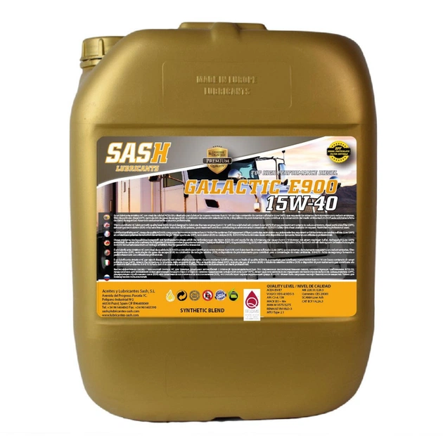 Моторное масло SASH GALACTIC E900 15W40 20л (100321) - изображение 1