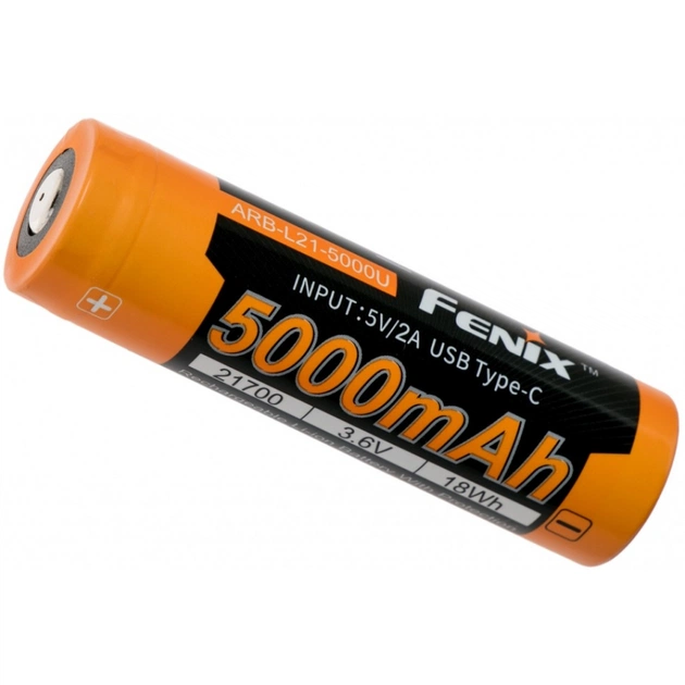 Аккумулятор Fenix 21700 USB 5000mAh (ARB-L21-5000U) - изображение 1