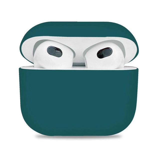 Чехол для наушников Armorstandart Ultrathin Silicone Case для Apple AirPods 3 Pacific Green (ARM60303) - изображение 1